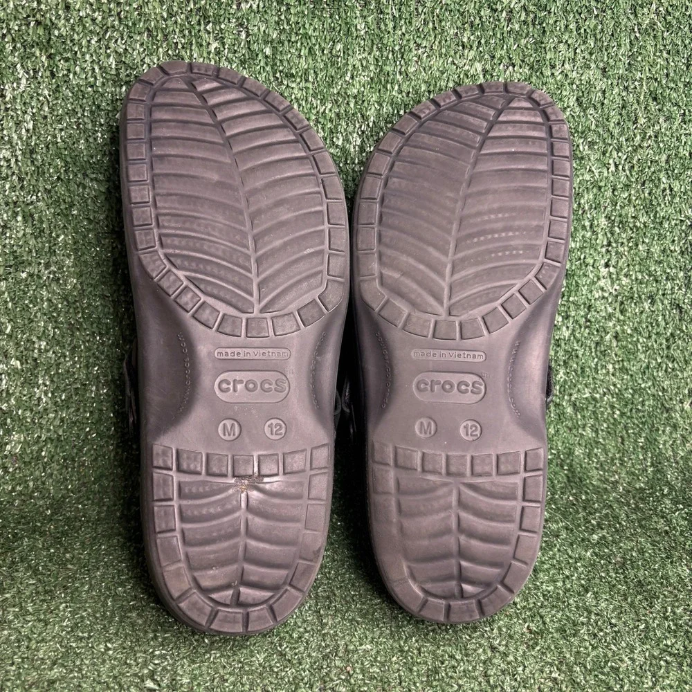 Crocs Yukon Vista II Clog Adjustable Strap Comfort Outdoor Mule Black Mens 12